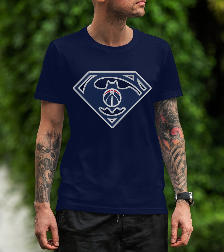 Washington Wizards Batman Superman T-Shirt