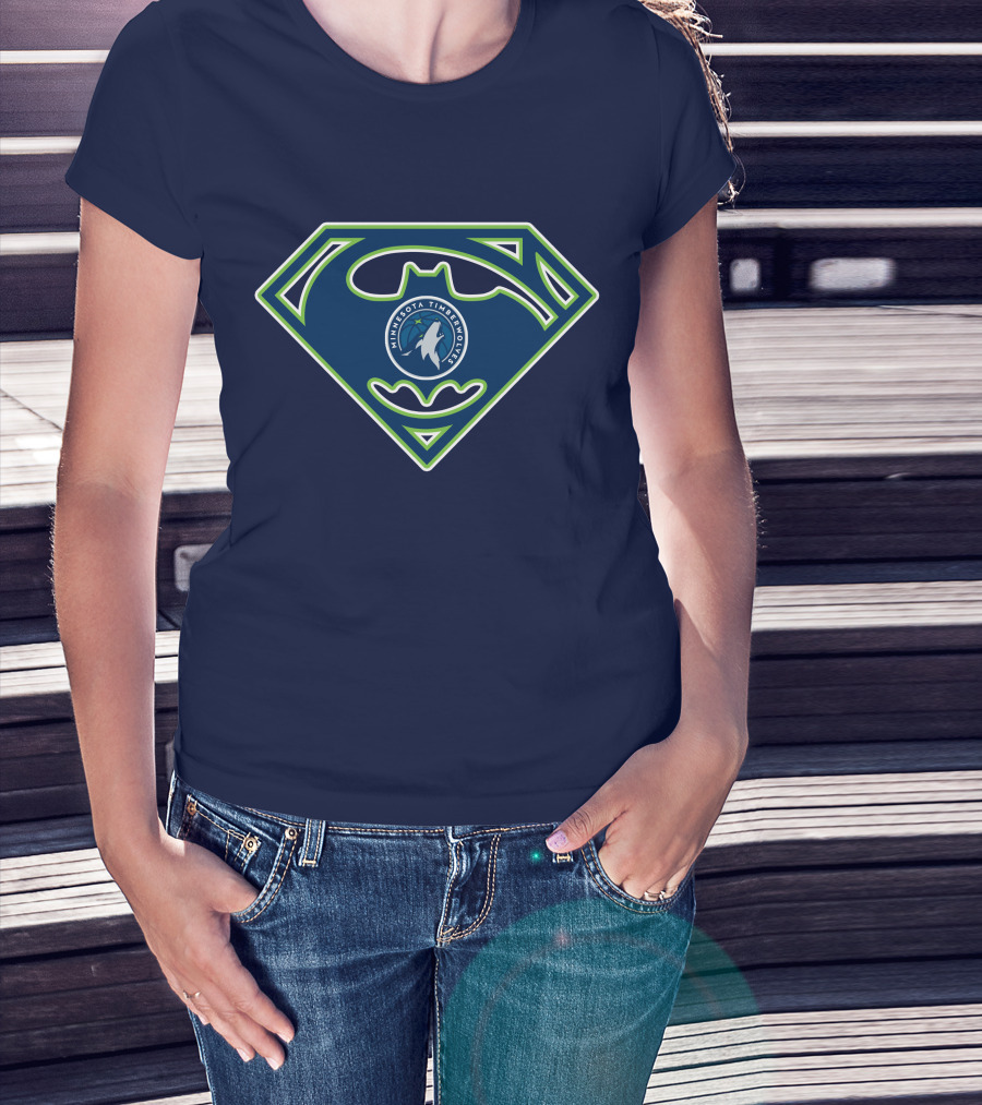 Superhero Minnesota Timberwolves Logo 173 T-Shirt