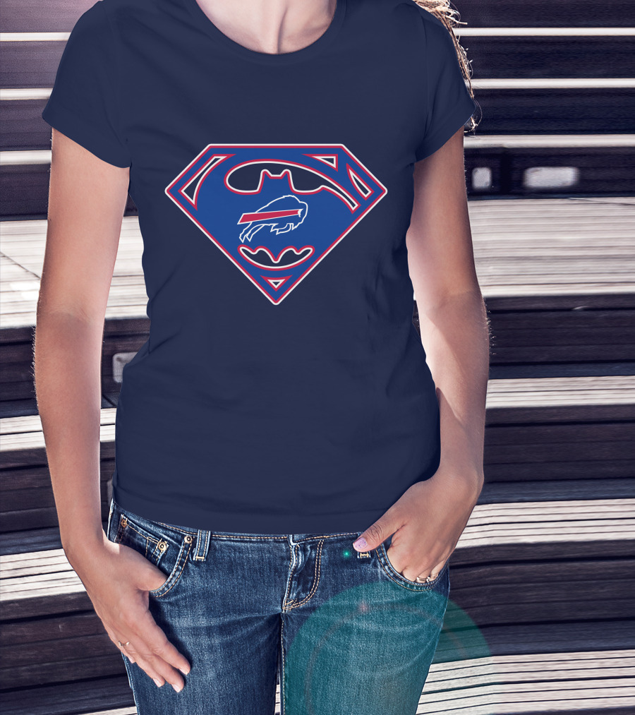 Buffalo Bills Superman Batman Logo Icon T-Shirt