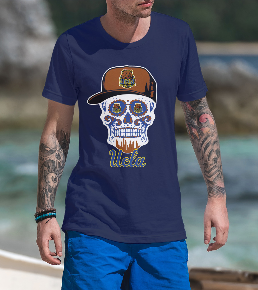 Ucla Bruins Skull With Cap T-Shirt