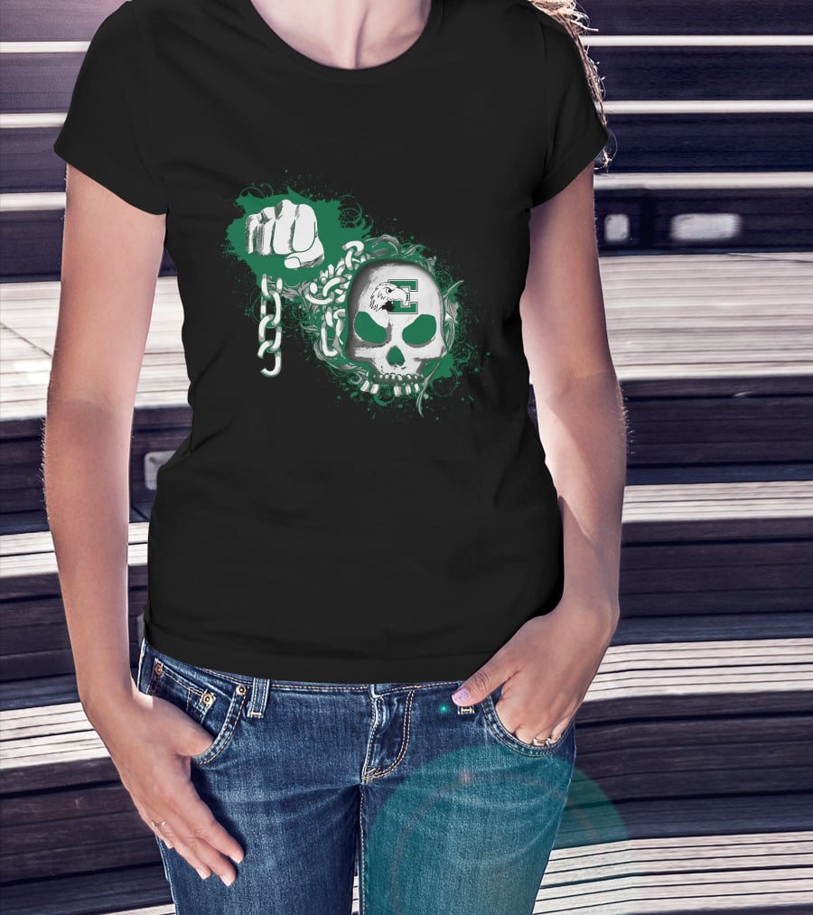 Eastern Michigan Eagles Skull And Fist Graphic '95 T-Shirt