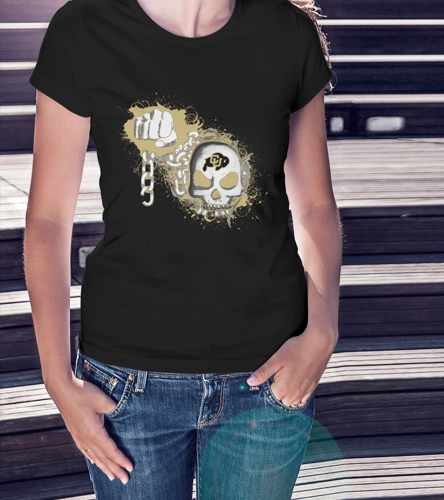 Colorado Buffaloes Skull And Chain T-Shirt