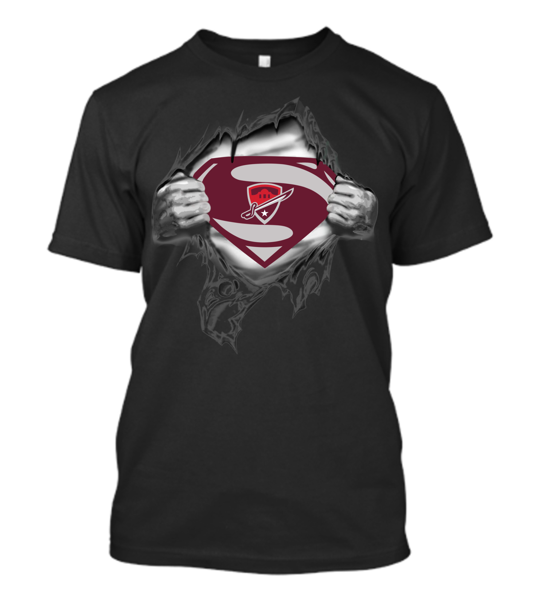San Antonio Commanders Superman Shield 419 T-Shirt