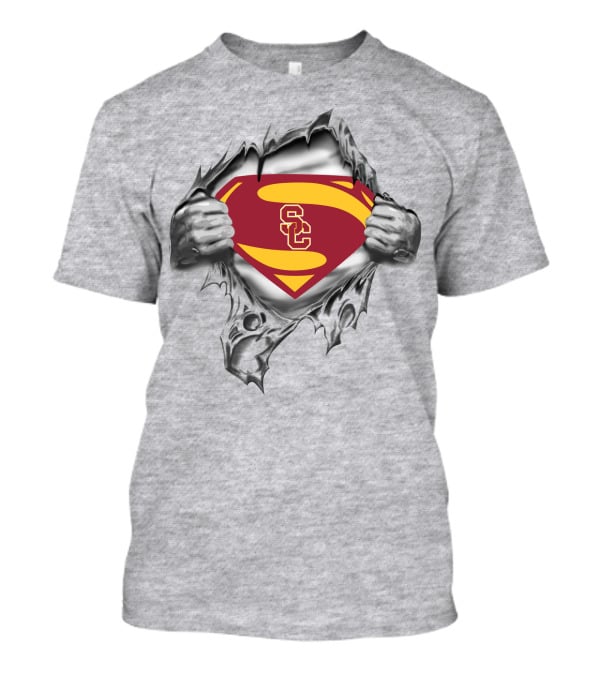 Usc Trojans Superman Logo Tearaway T-Shirt