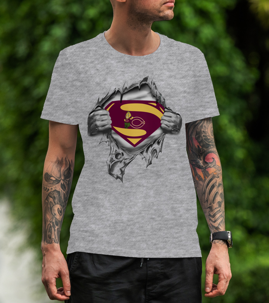 Moorhead Cobbers Superman Logo Rip T-Shirt