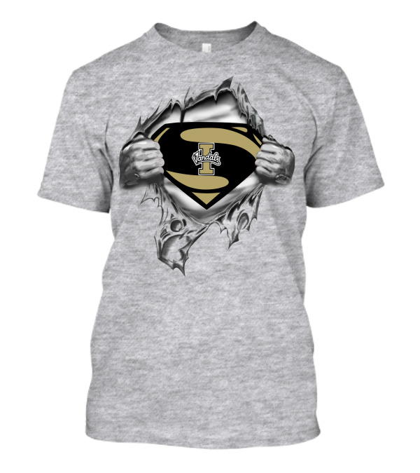 Idaho Vandals Superman Logo Rip T-Shirt