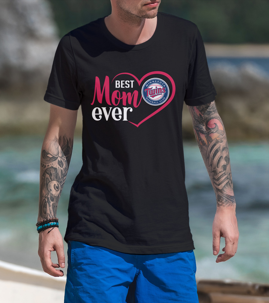 Minnesota Twins Baseball Club Best Mom Ever T-Shirt