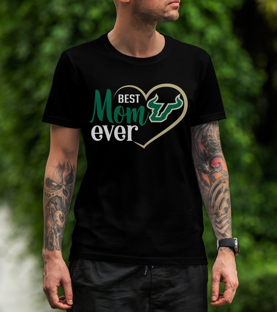 Best Mom Ever South Florida Bulls Heart T-Shirt