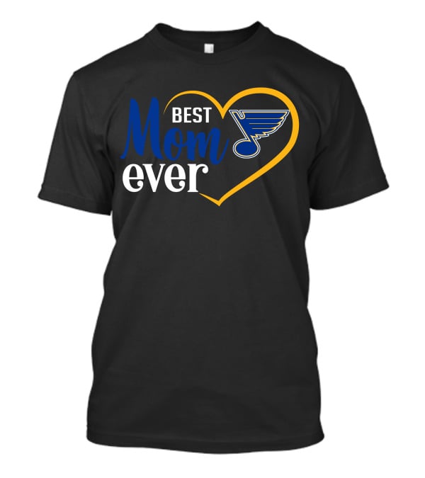 Best Mom Ever St Louis Blues Heart T-Shirt