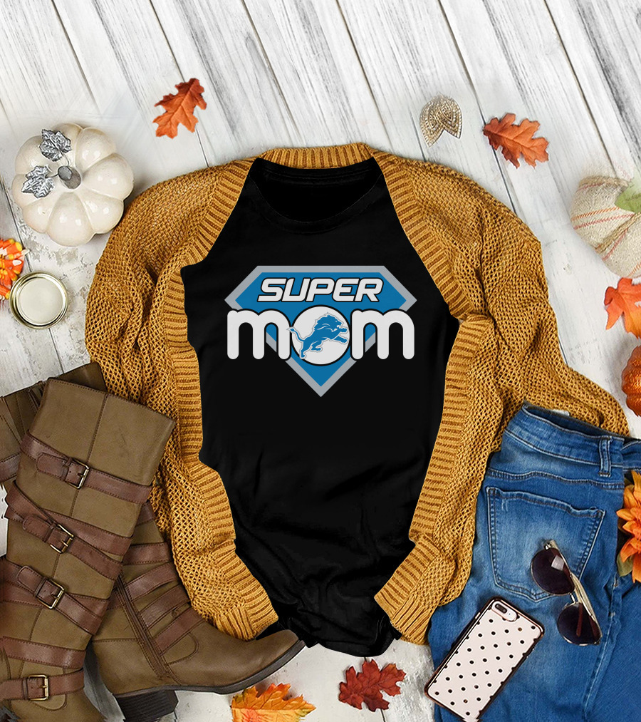 Super Mom Detroit Lions T-Shirt