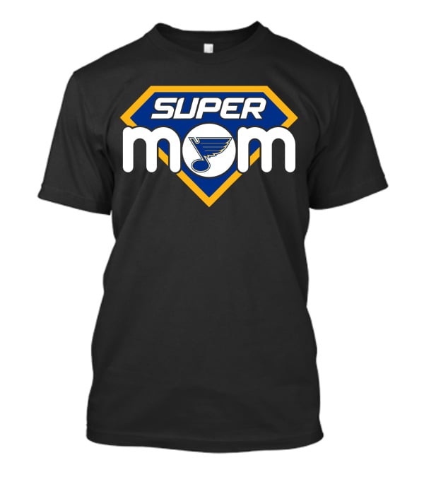 Super Mom St Louis Blues Logo Shield T-Shirt