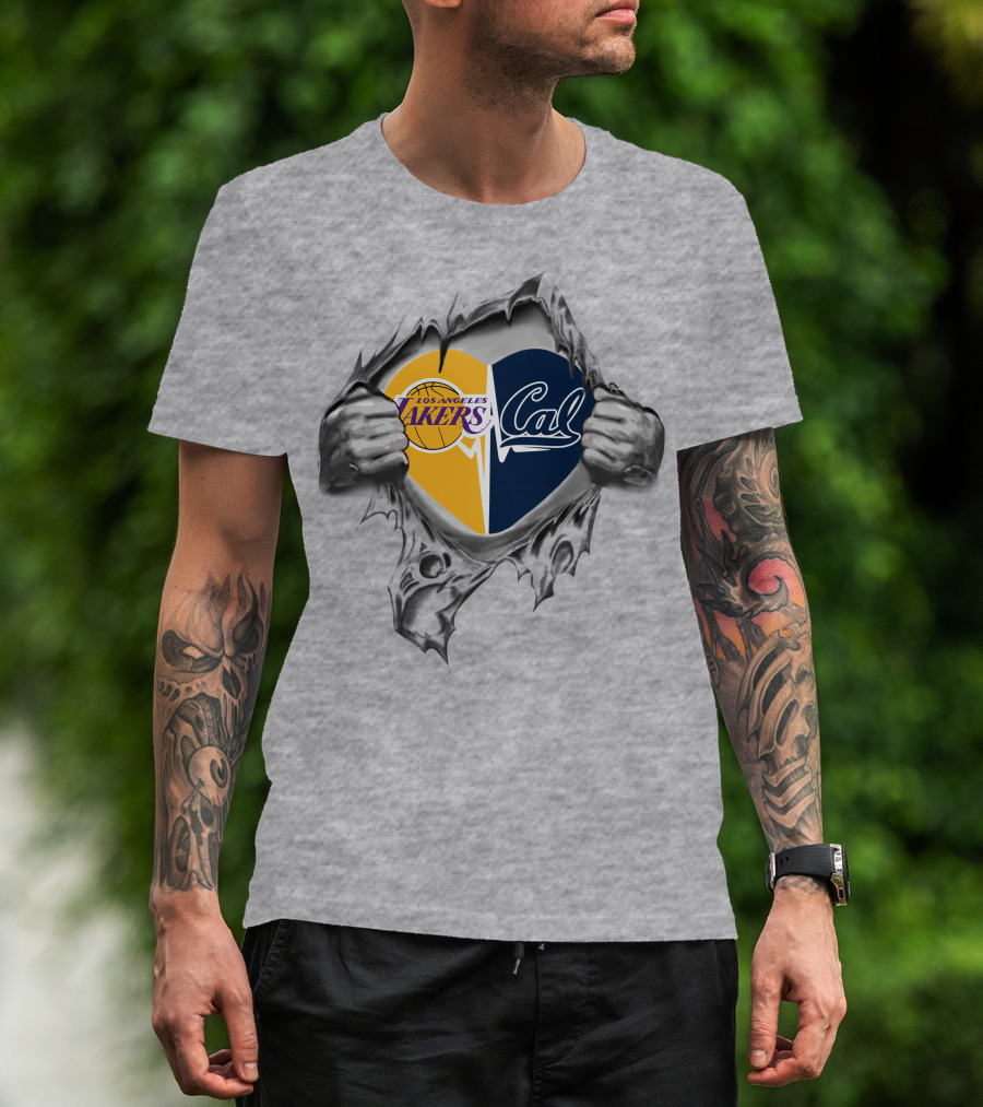 Los Angeles Lakers Cal Heart California Passion T-Shirt