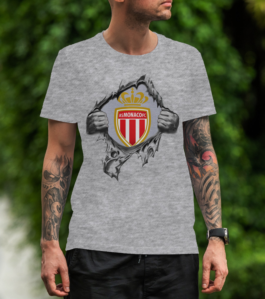 As Monaco Fc Super Fan Football Crest T-Shirt