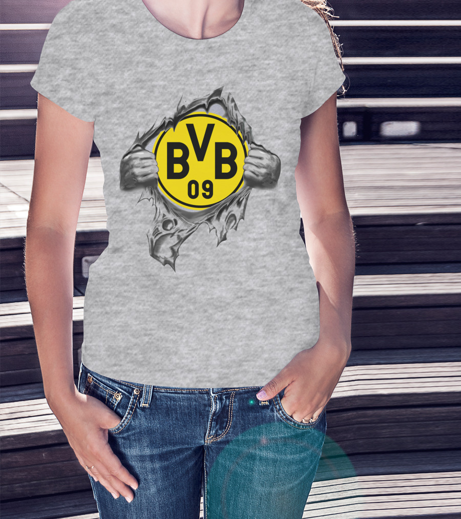 Dortmund Bvb 09 Super Fan Logo Burst T-Shirt