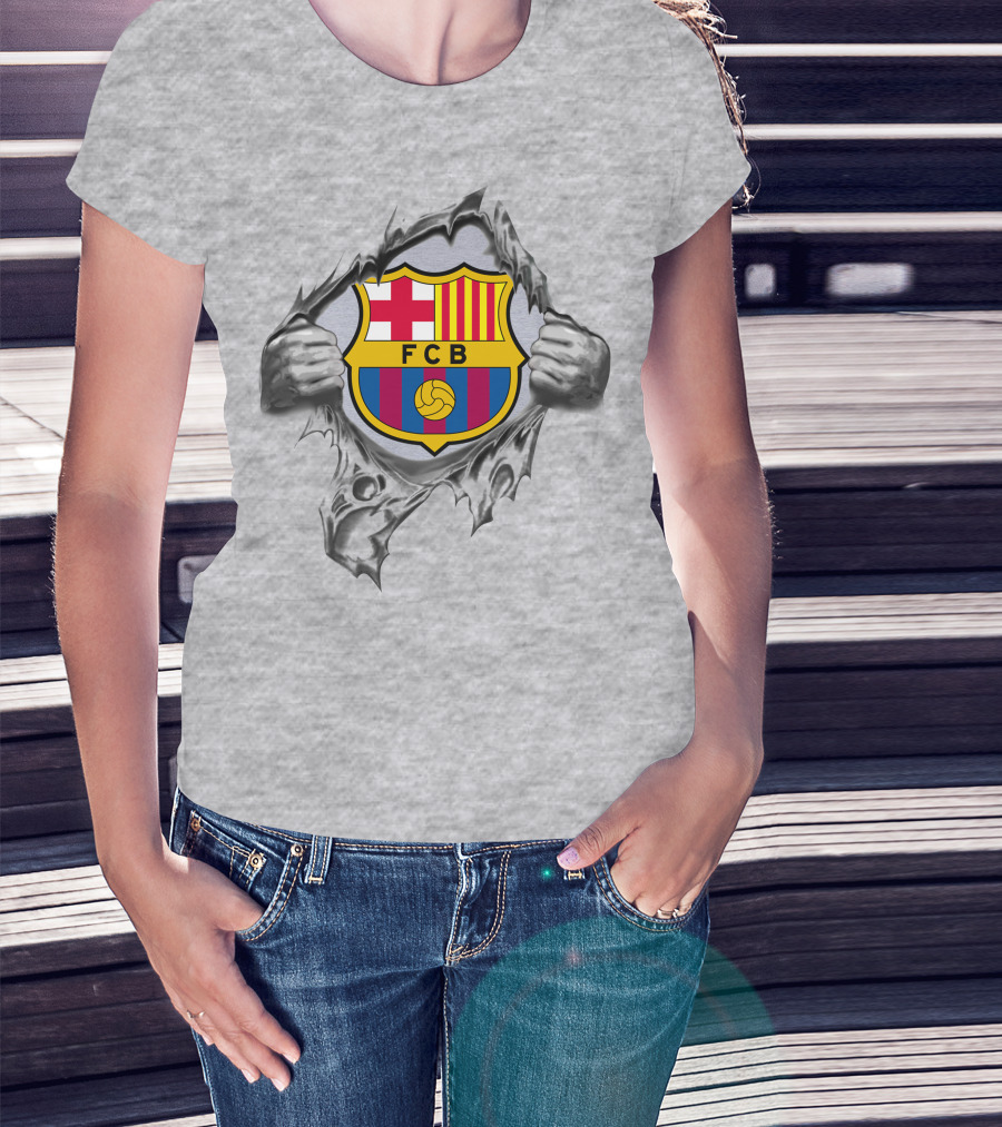 Fcb 301 Barcelona Super Fan Logo Burst T-Shirt