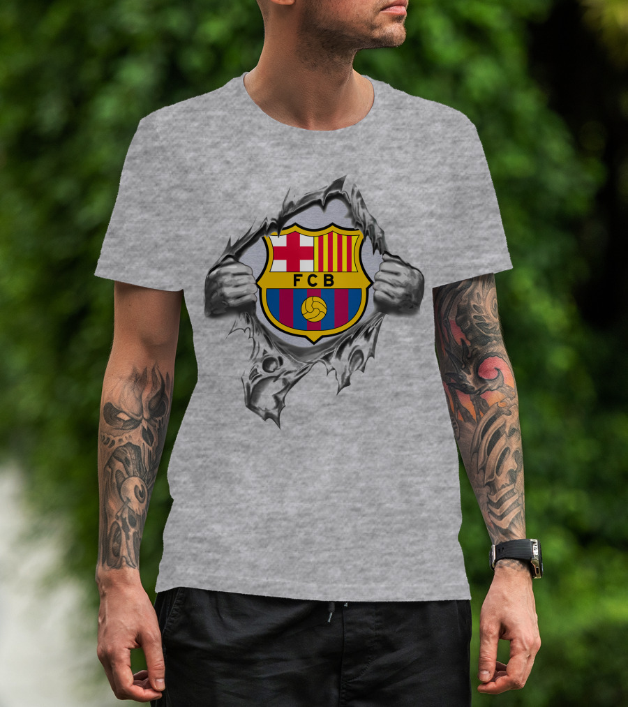 Fcb 301 Barcelona Super Fan Logo Burst T-Shirt