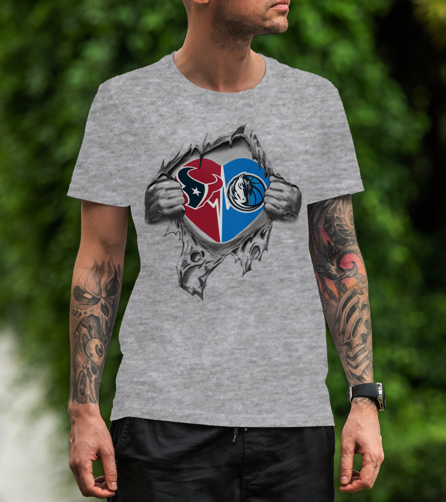 Texans Dallas Mavericks It's In My Heart T-Shirt