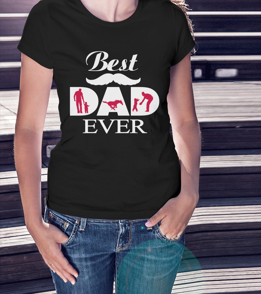 Best Smu Mustangs Dad Ever T-Shirt