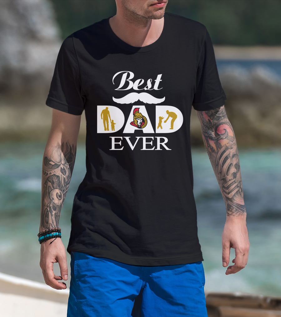 Ottawa Senators Best Dad Ever Father And Child Moments T-Shirt
