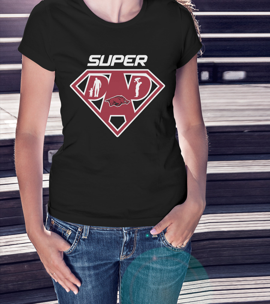 Arkansas Razorbacks Super Dad T-Shirt