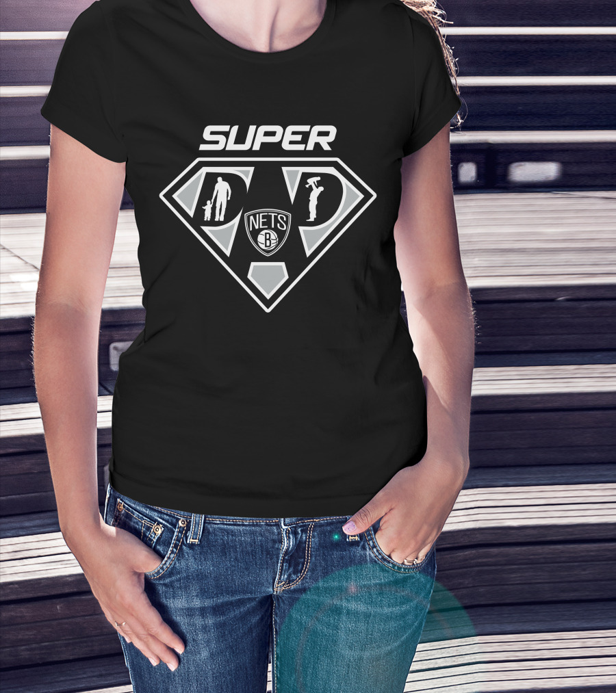 Super Dad Brooklyn Nets Hero T-Shirt
