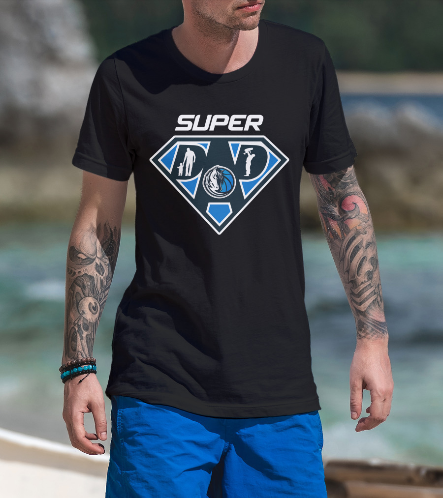 Super Dallas Mavericks Dad T-Shirt