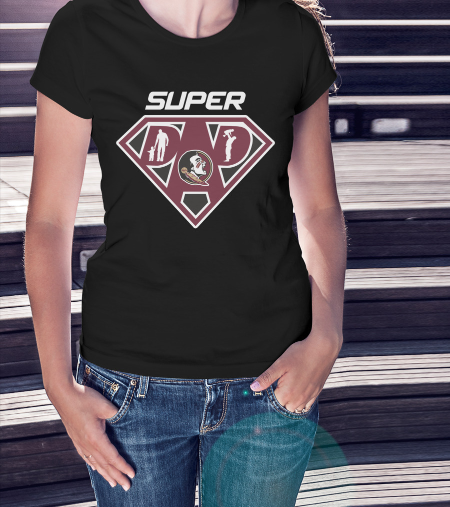 Florida State Seminoles Super Dad Emblem T-Shirt
