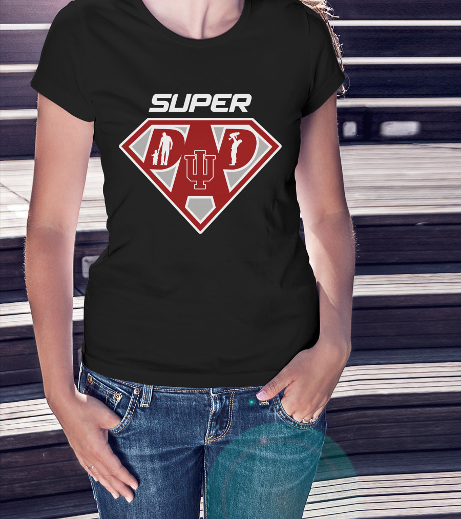 Super Indiana Hoosiers Dad T-Shirt