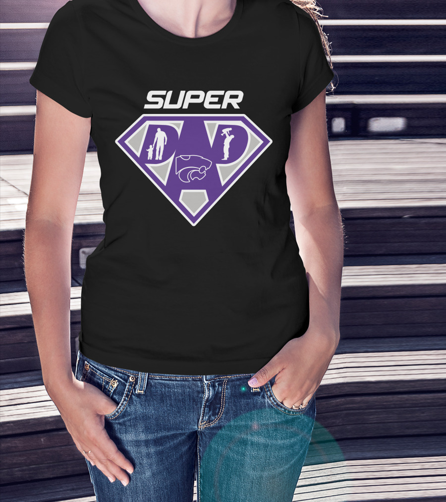 Super Dad Kansas State Wildcats Fan T-Shirt