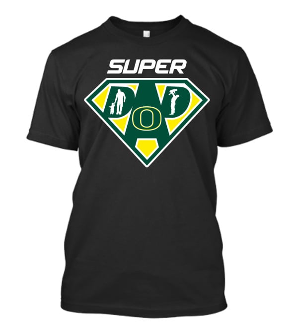 Super Dad Oregon Ducks Hero Shield T-Shirt
