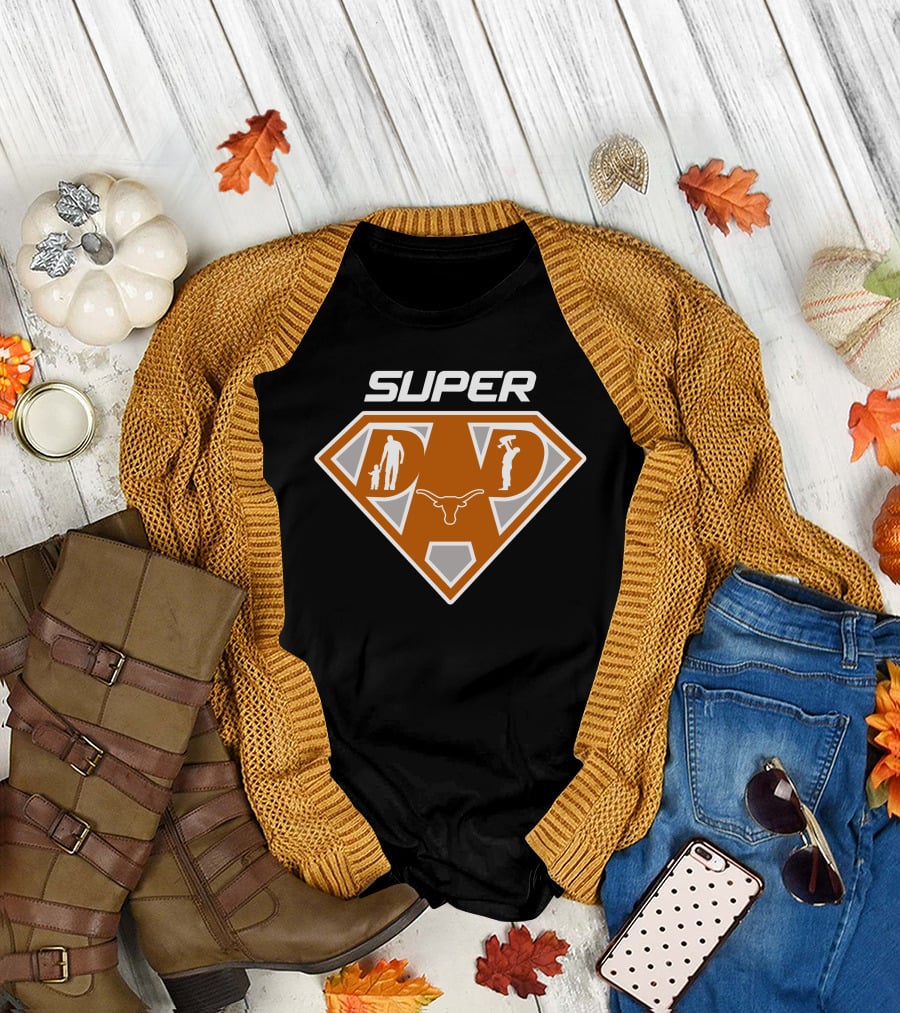 Super Dad Texas Longhorns Iconic Symbol T-Shirt