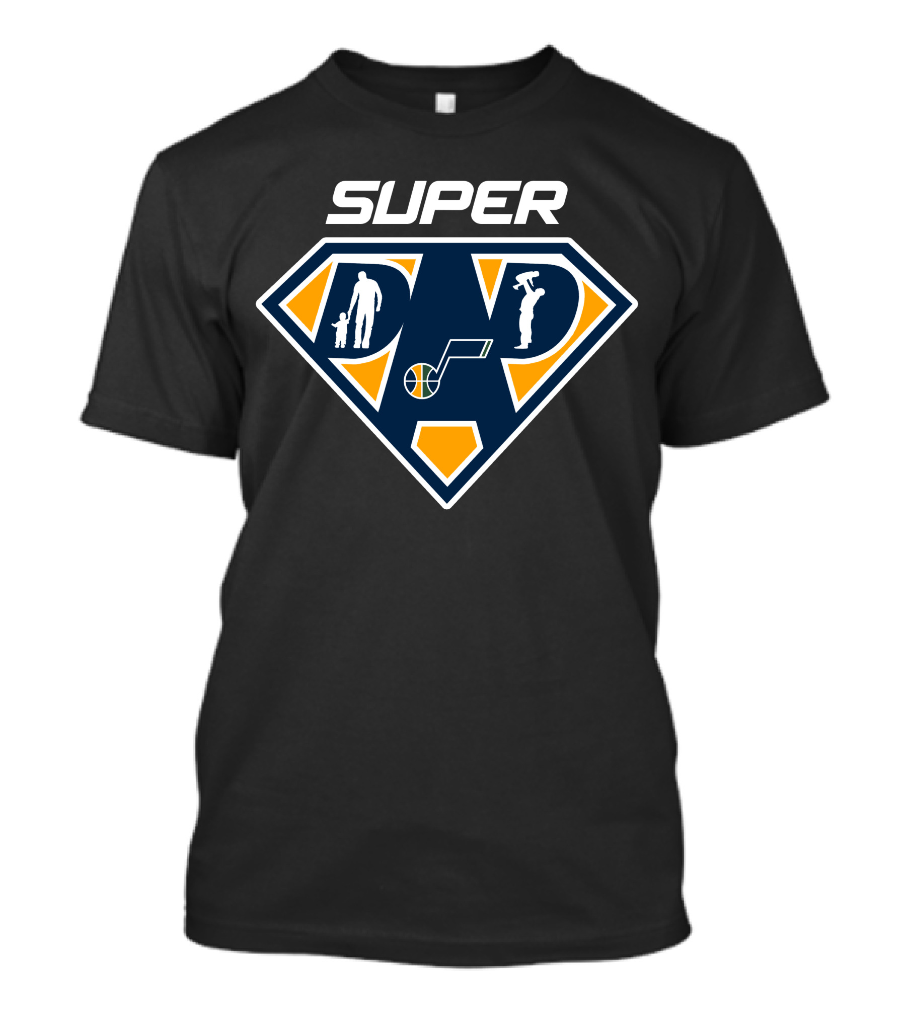 Super Dad Utah Jazz Basketball Fan T-Shirt