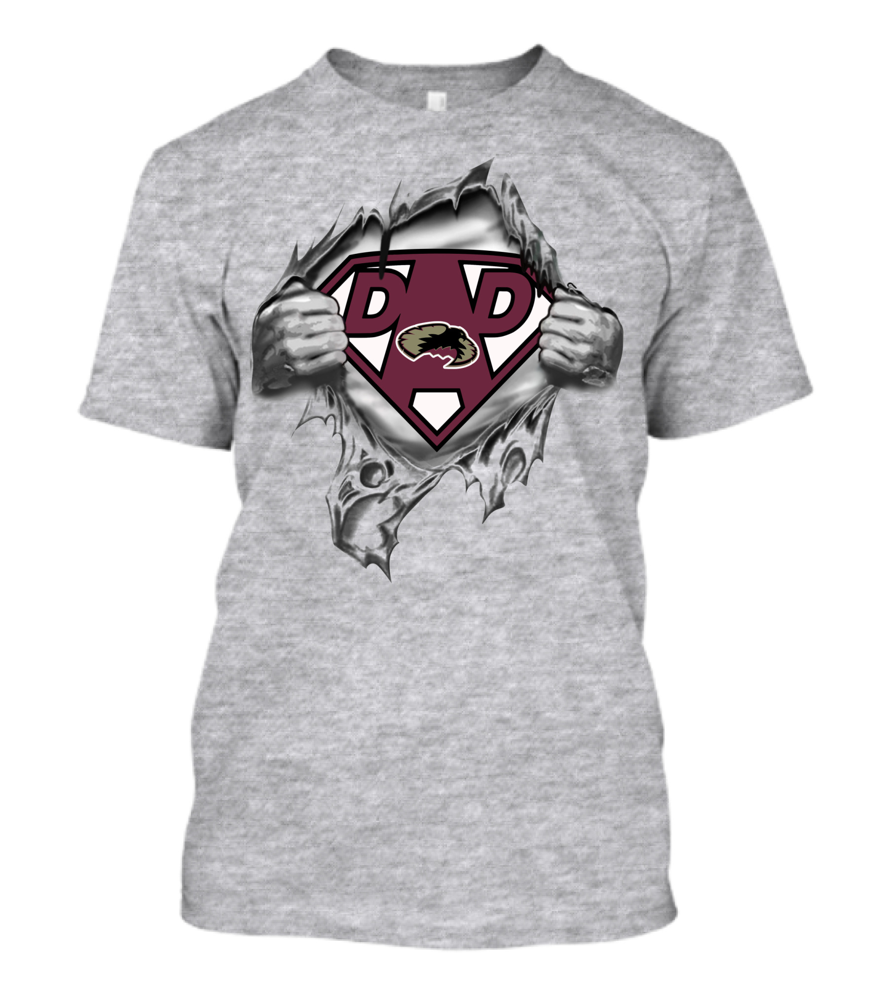 Denver Pioneers Super Dad Hockey Superman T-Shirt