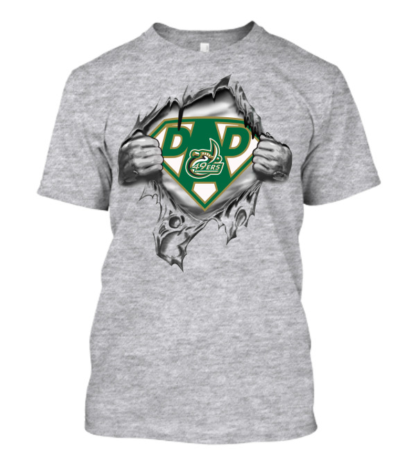 Charlotte 49ers Super Dad Superman T-Shirt