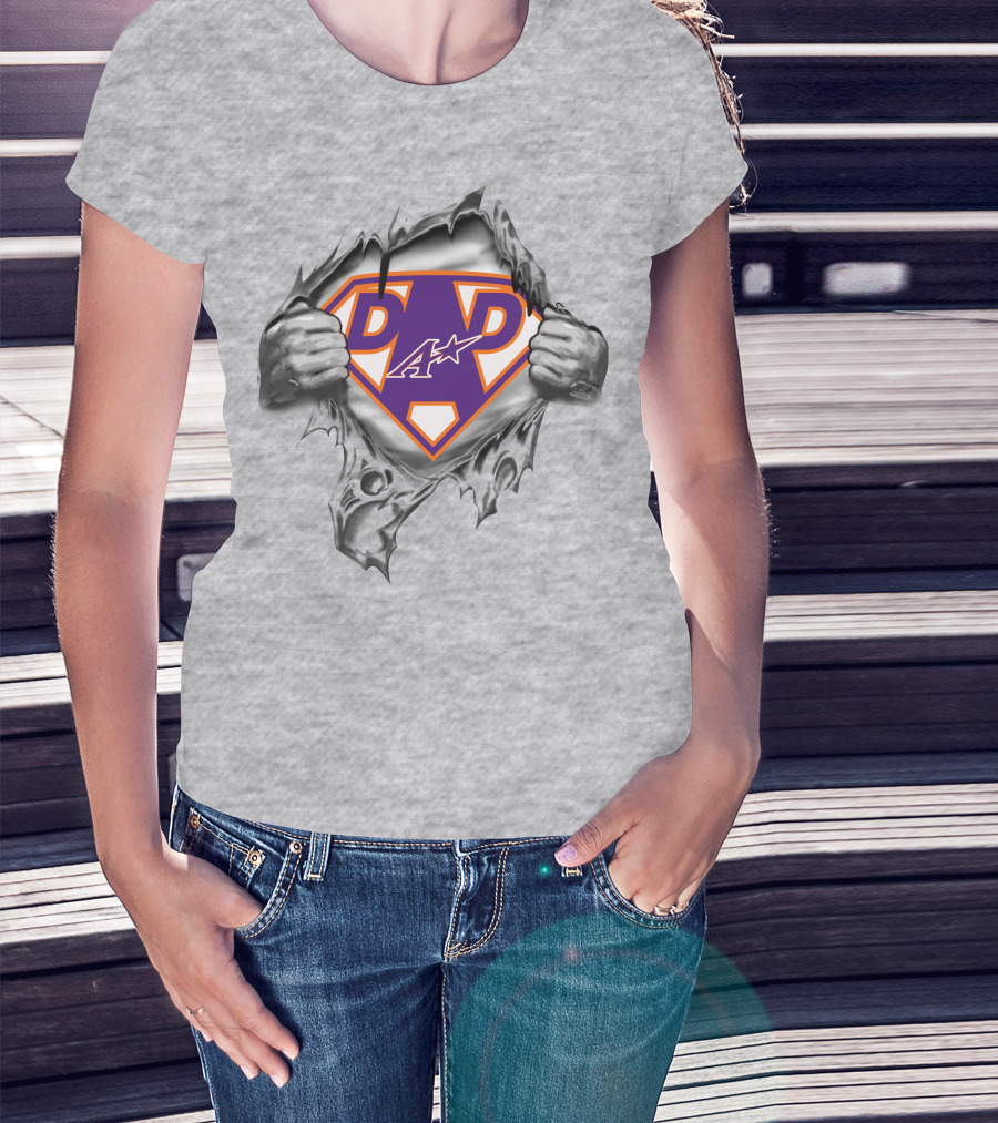 Super Dad Evansville Purple Aces T-Shirt