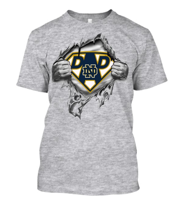 Notre Dame Fighting Irish Super Dad Shield T-Shirt