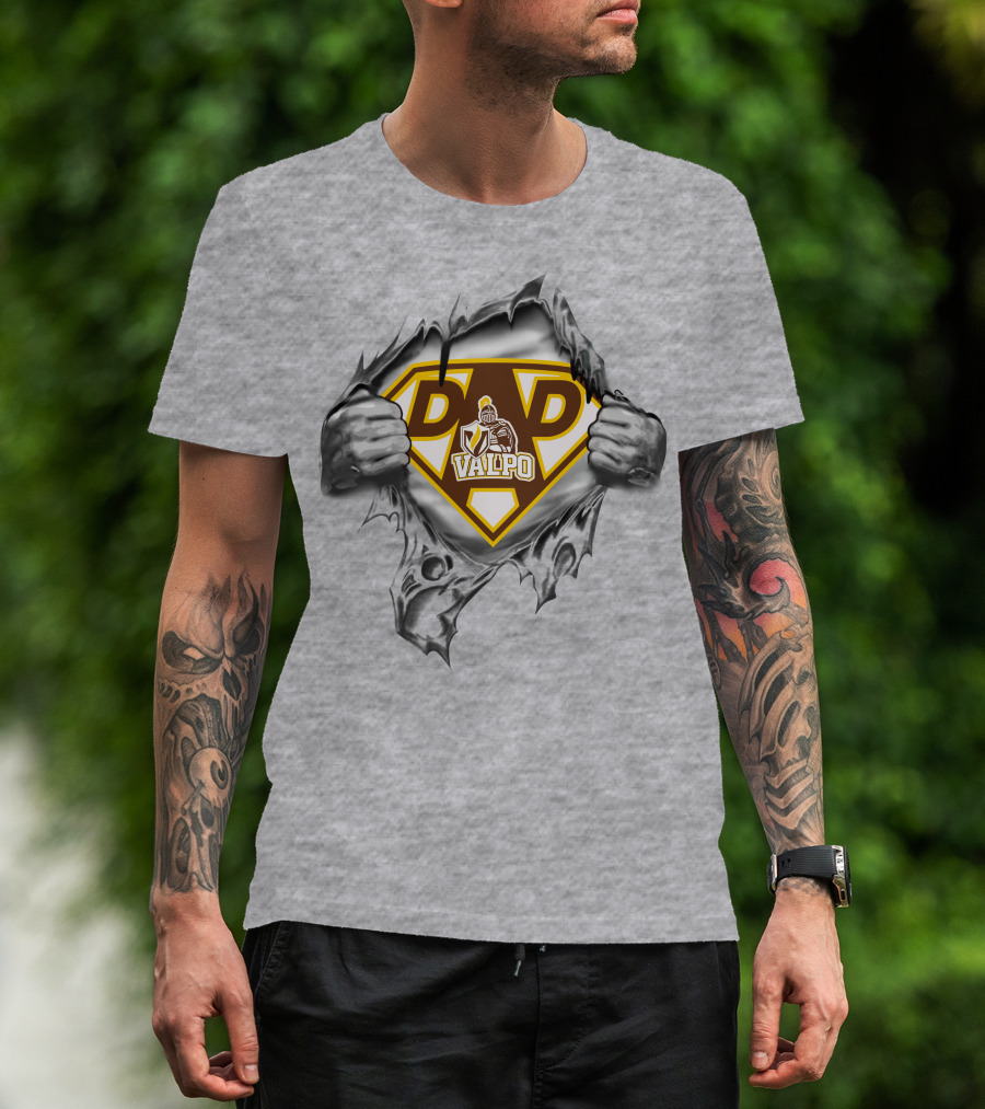 Valpo Crusaders Super Dad Emblem Knight T-Shirt