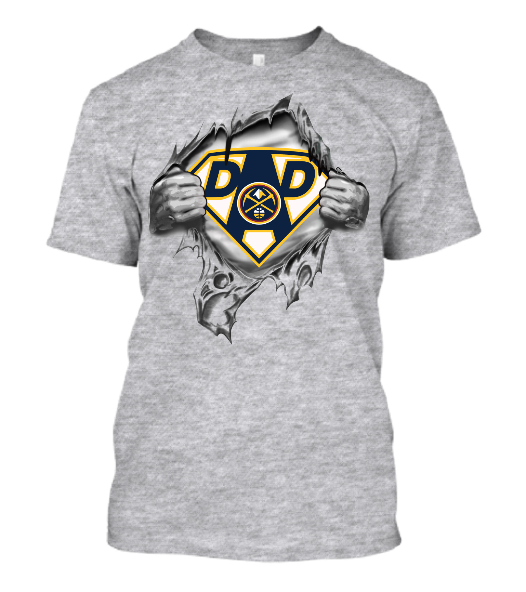 Denver Nuggets Super Dad Hero T-Shirt
