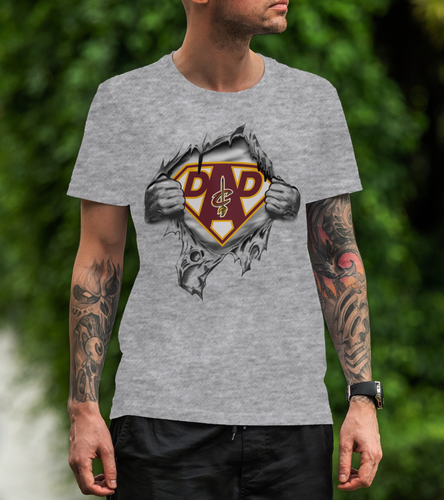 Cleveland Cavaliers Dad Superhero Style T-Shirt