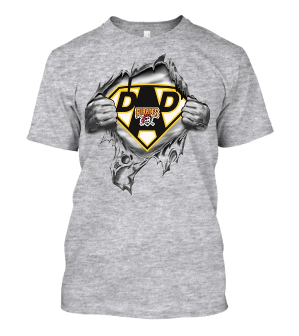 Pittsburgh Pirates Super Dad Logo With Torn T-Shirt