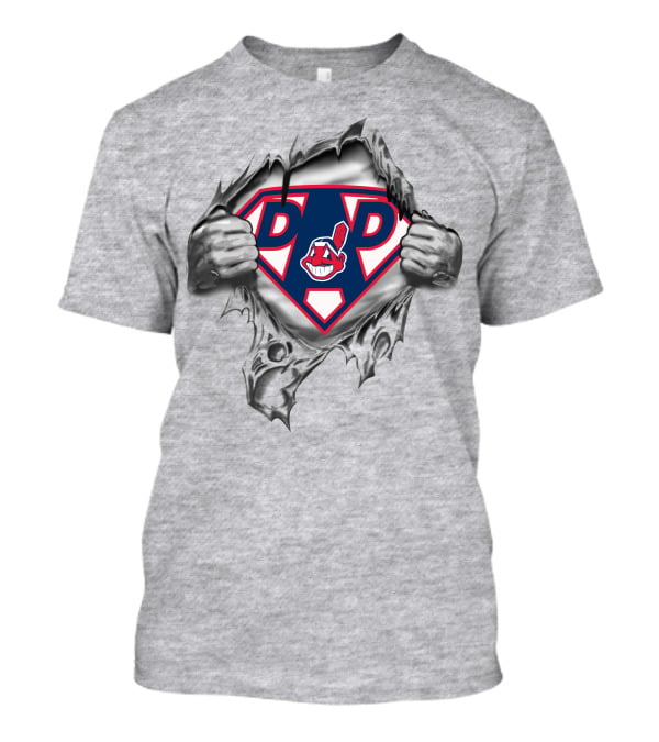 Cleveland Indians Super Dad Hero Logo T-Shirt