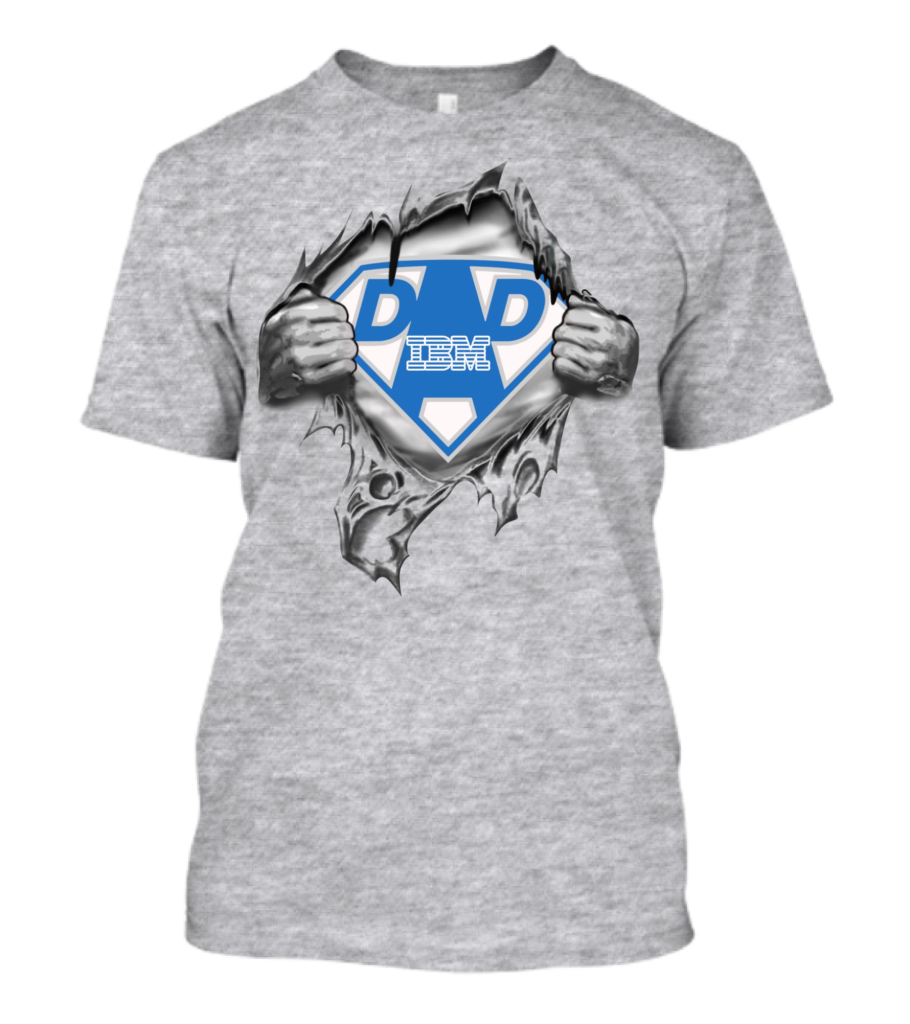 Ibm Super Dad Logo Superman Chest T-Shirt