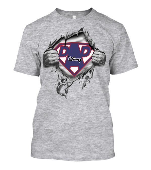 Disney Dad Superman Logo Rip T-Shirt