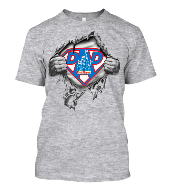 Dad Magic Kingdom Super Dad Castle Shield T-Shirt
