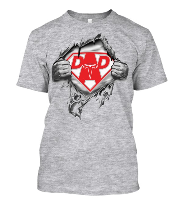 Super Dad Tesla T-Shirt