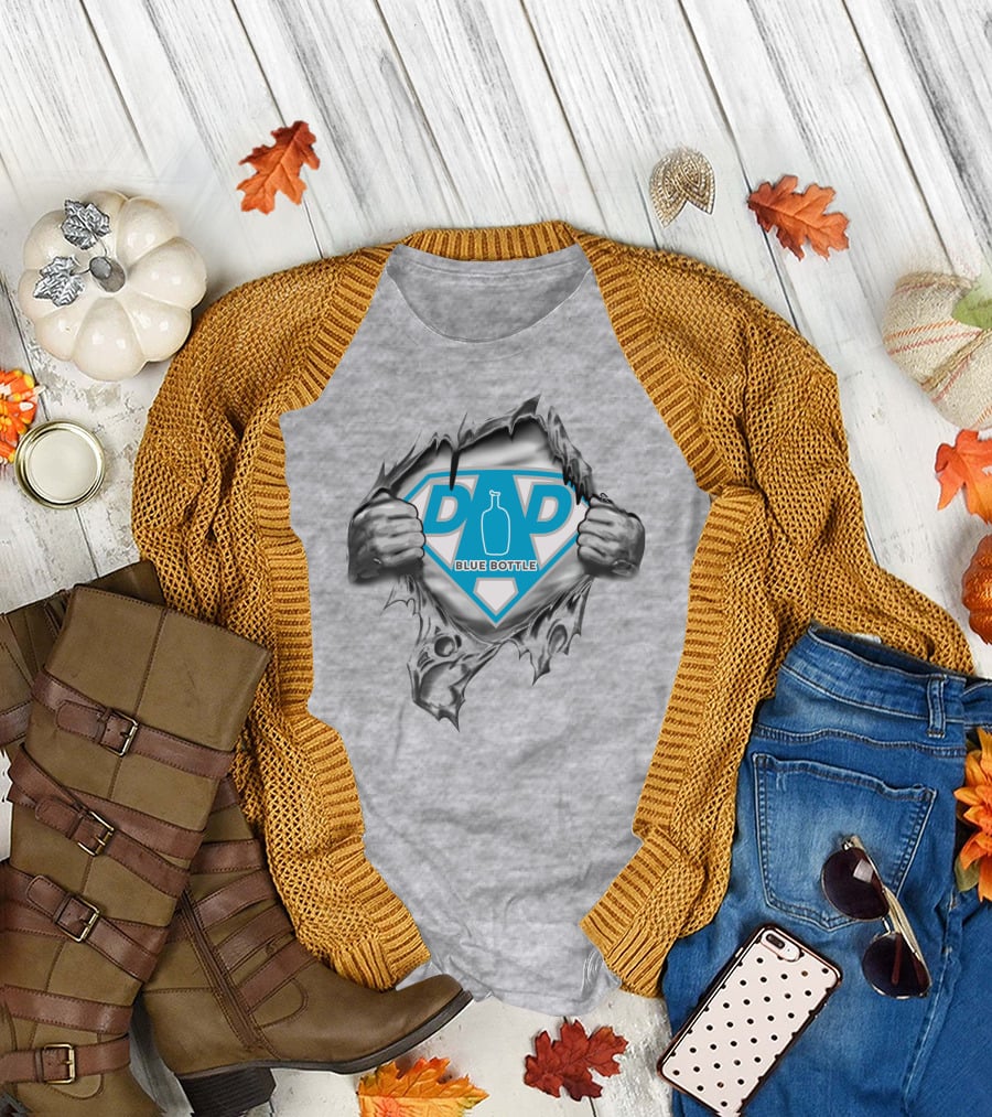 Blue Bottle Coffee Super Dad Emblem 467 T-Shirt