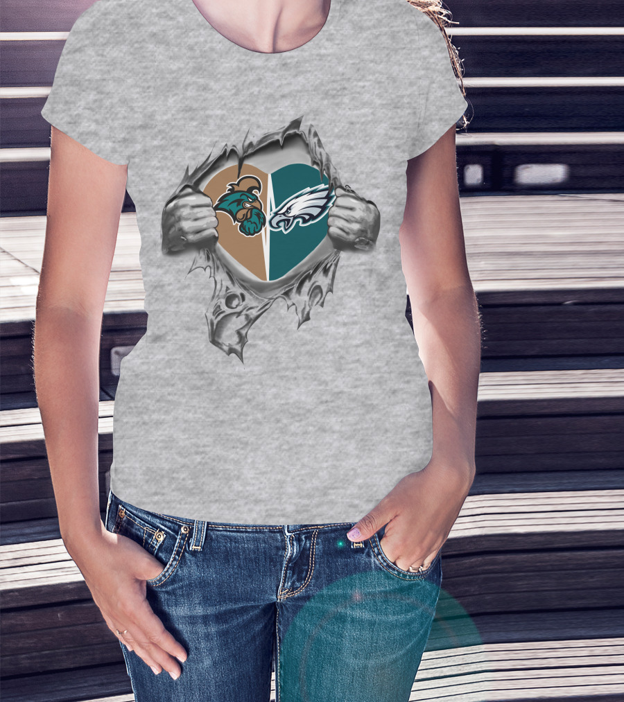 Eagles Coastal Carolina Chanticleers Heartbreaking Loyalty T-Shirt