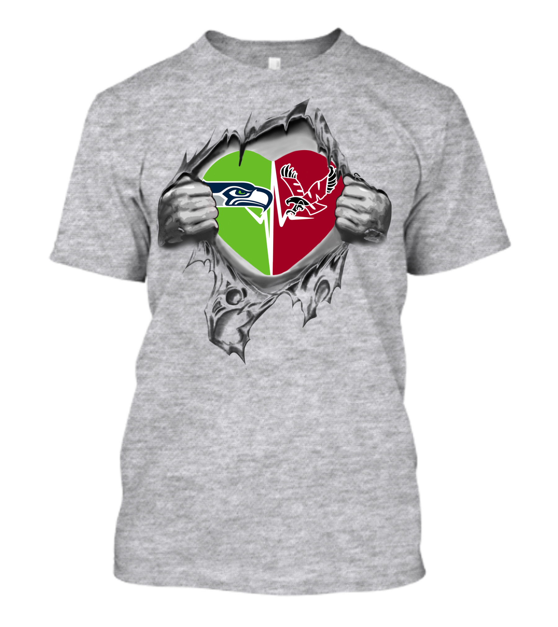 Seahawks Eastern Washington Eagles It's In My Heart T-Shirt