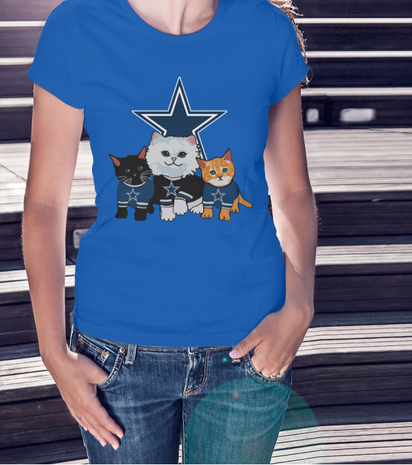 Dallas Cowboys Star Cats T-Shirt