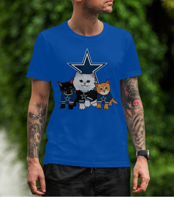 Dallas Cowboys Star Cats T-Shirt